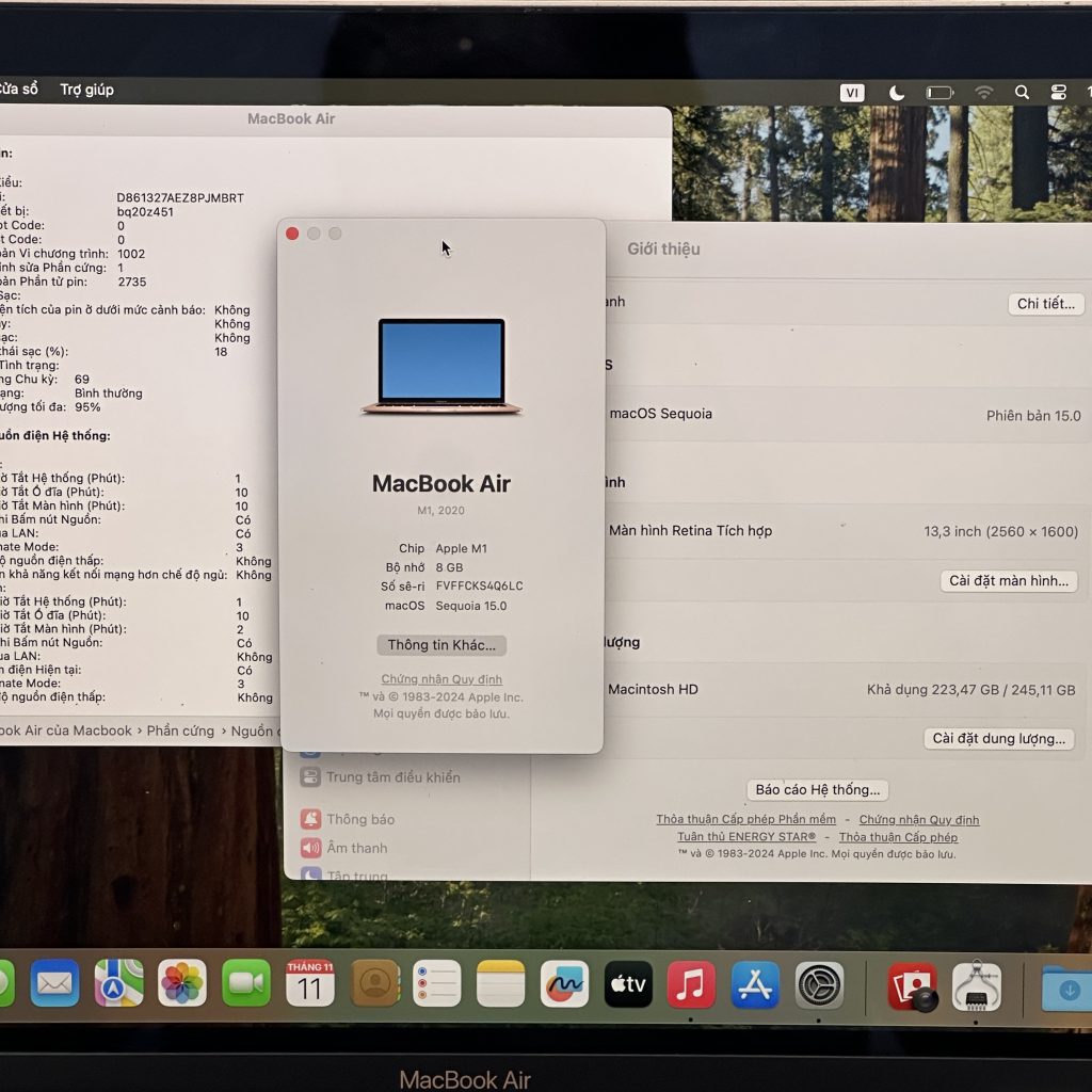 Macbook Air M1 8/256 hồng