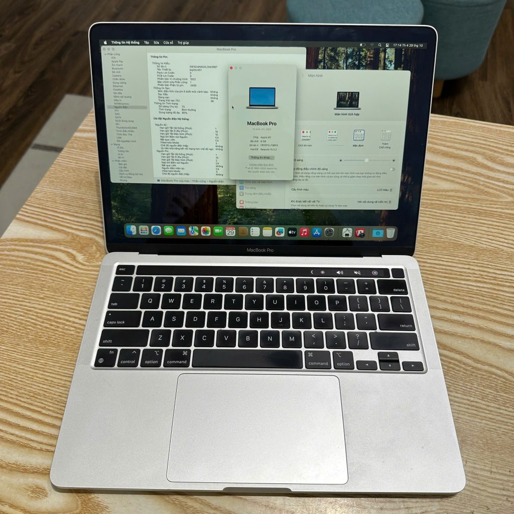 Macbook Pro M1 8/256 bạc