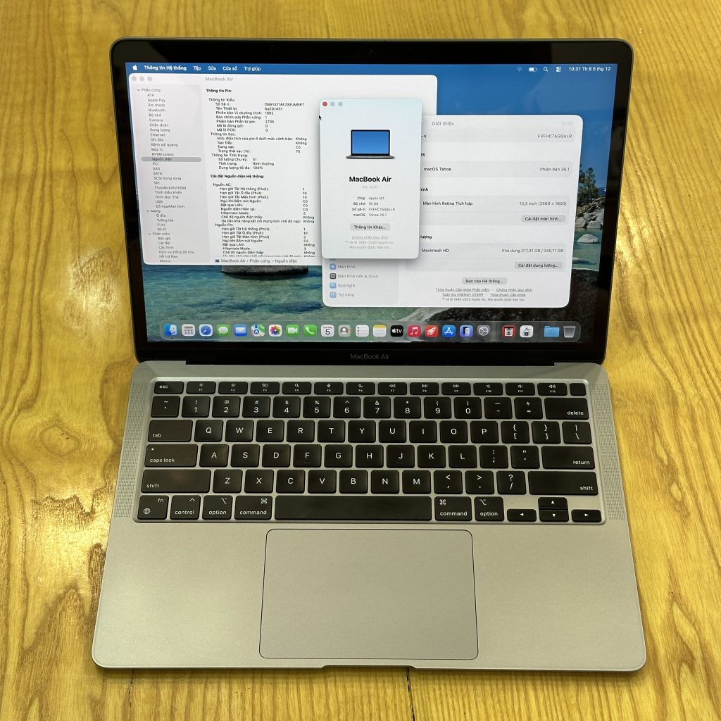 Macbook Air M1 16/256 xám