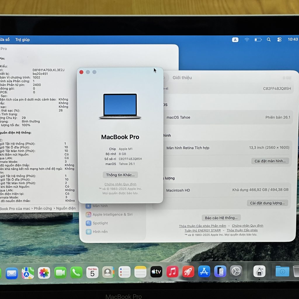 Macbook Pro M1 8/512 silver